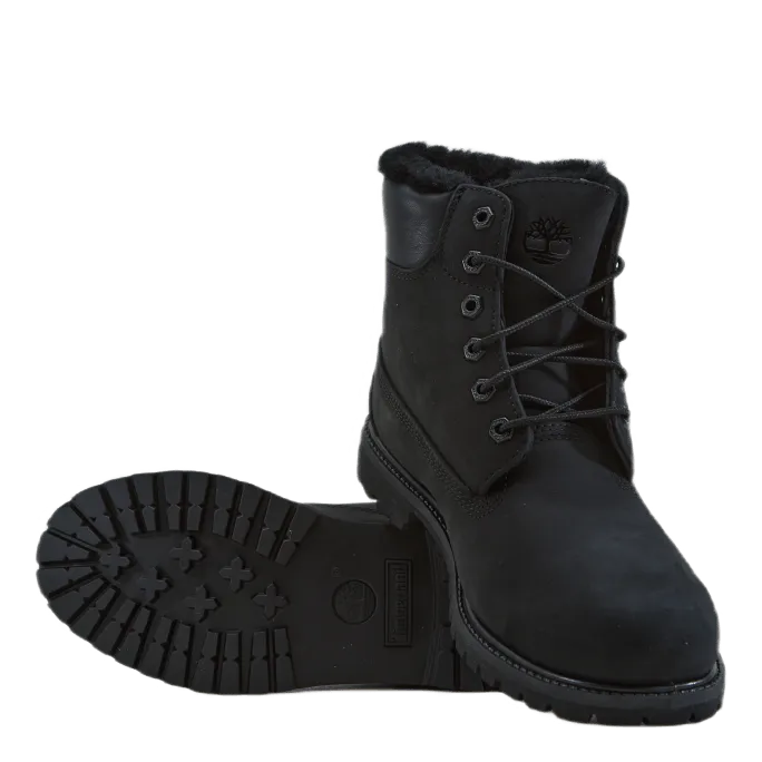 6in Premium Shearling Lined Wp Black