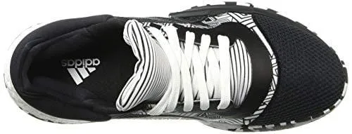 adidas Men's Marquee Boost Low Basketball Shoe White/Black, 10 M US