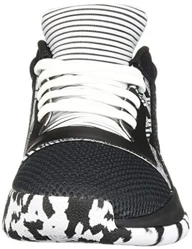 adidas Men's Marquee Boost Low Basketball Shoe White/Black, 10 M US