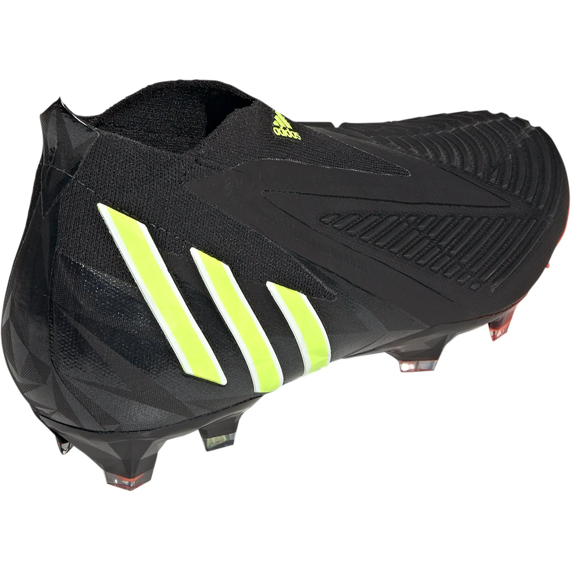 adidas Predator Edge   FG Firm Ground Soccer Cleat - Core Black/Team Solar Yellow/Solar Red