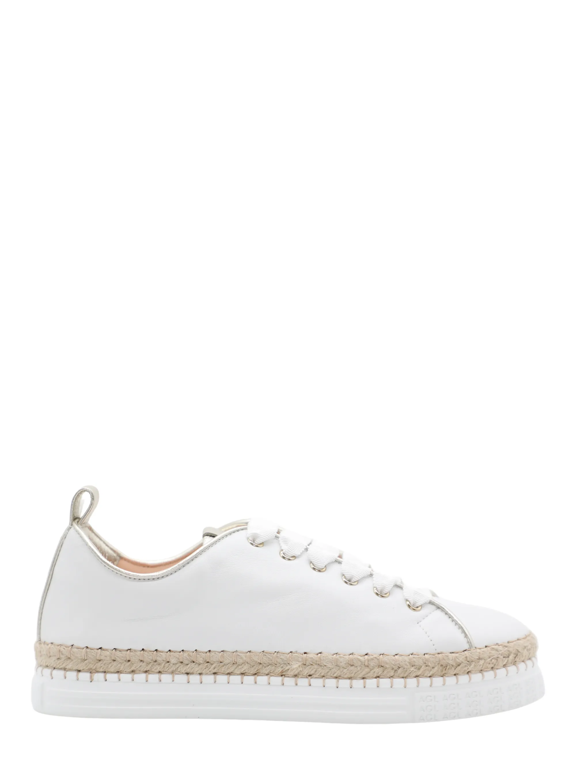 AGL Neive Sneaker With Welt in White/Sandy