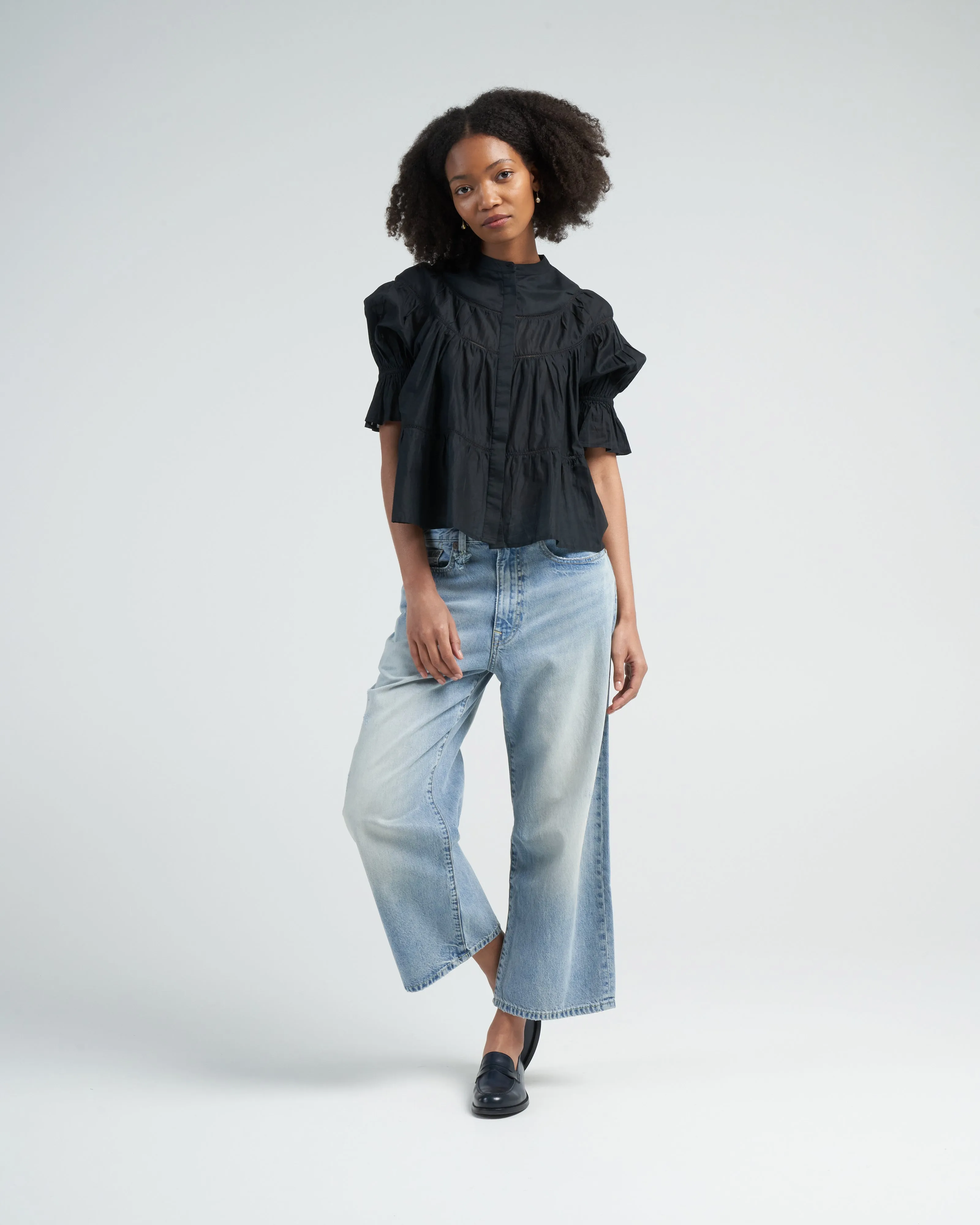 ankled d'arcy jean - haven blue