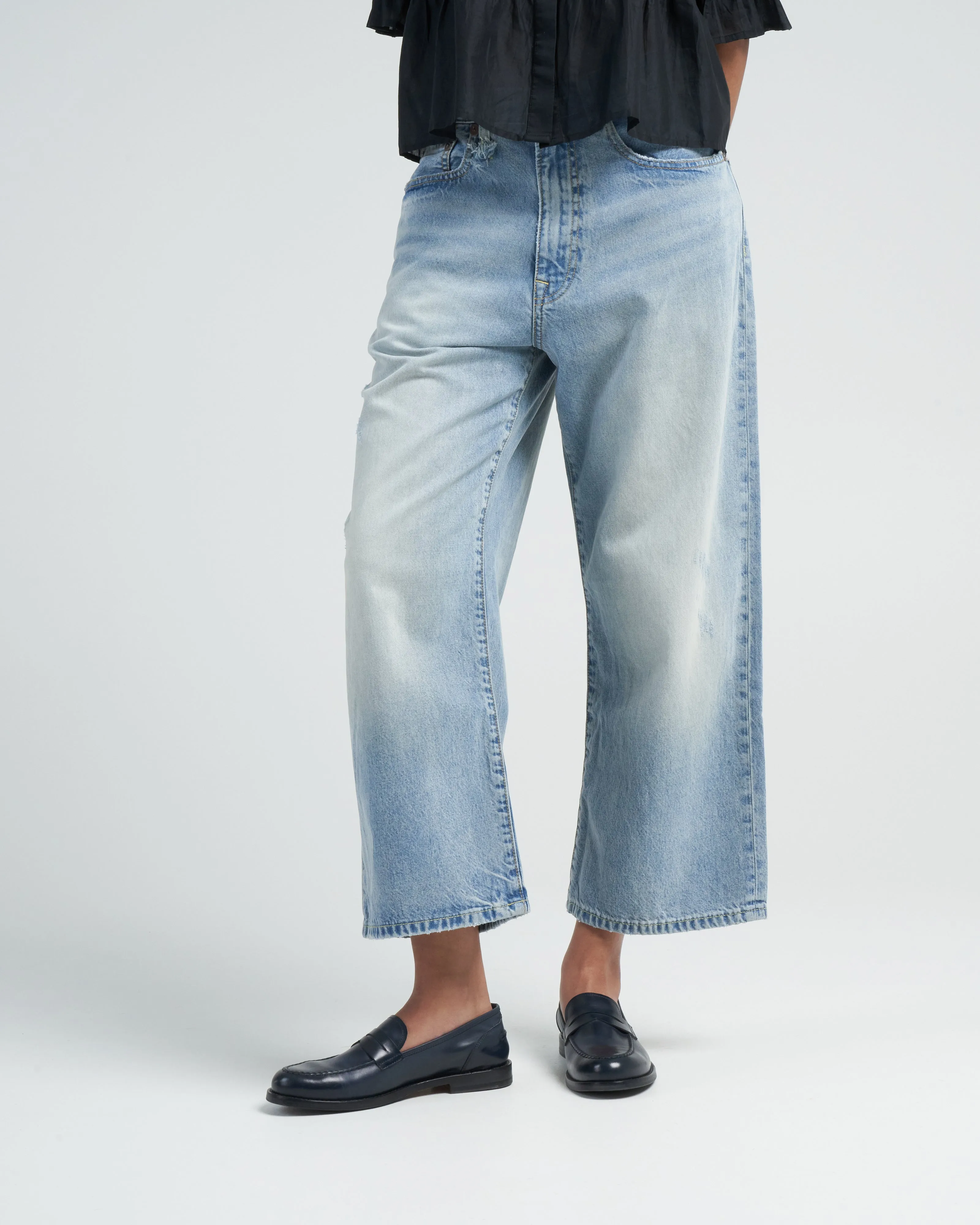 ankled d'arcy jean - haven blue