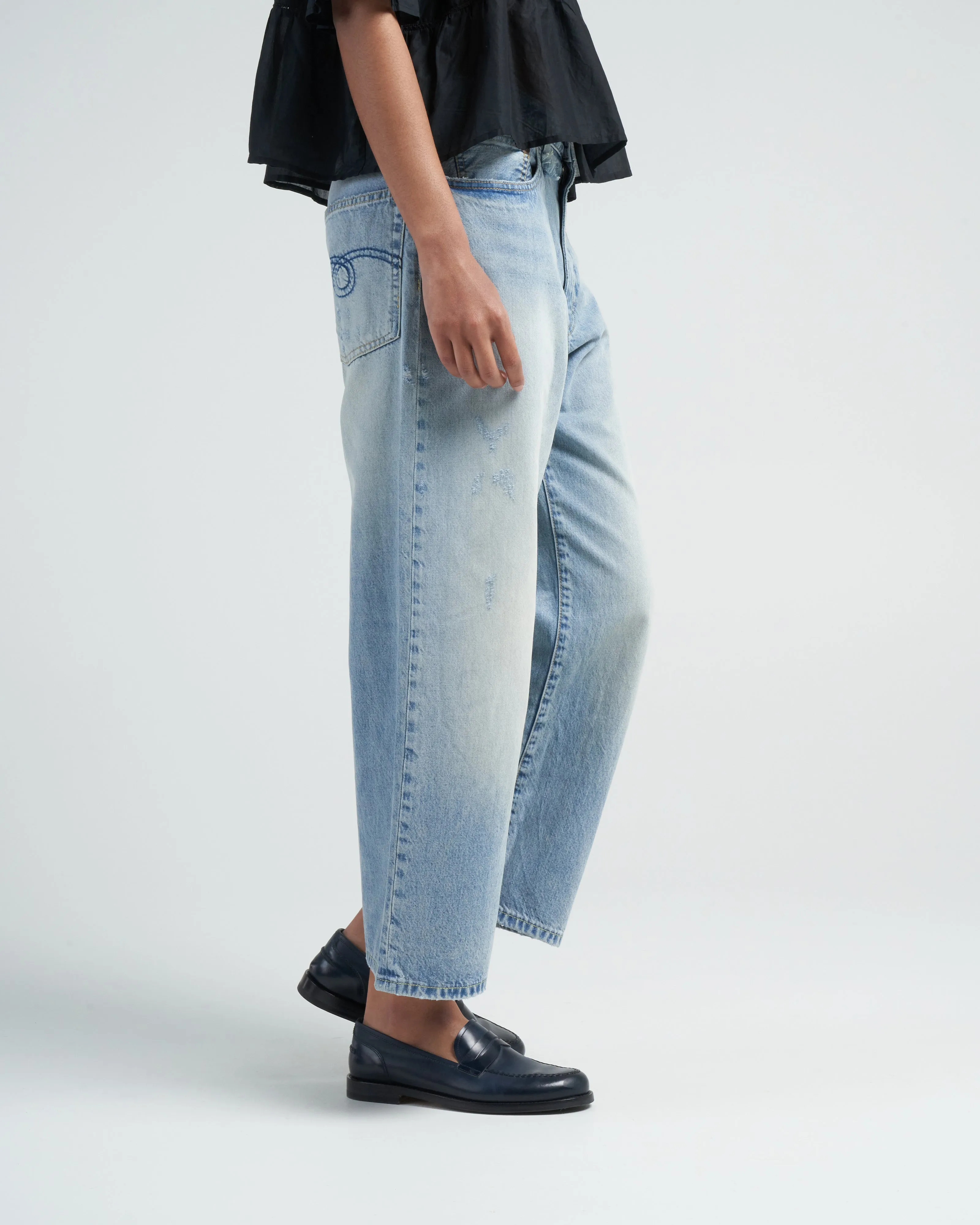 ankled d'arcy jean - haven blue