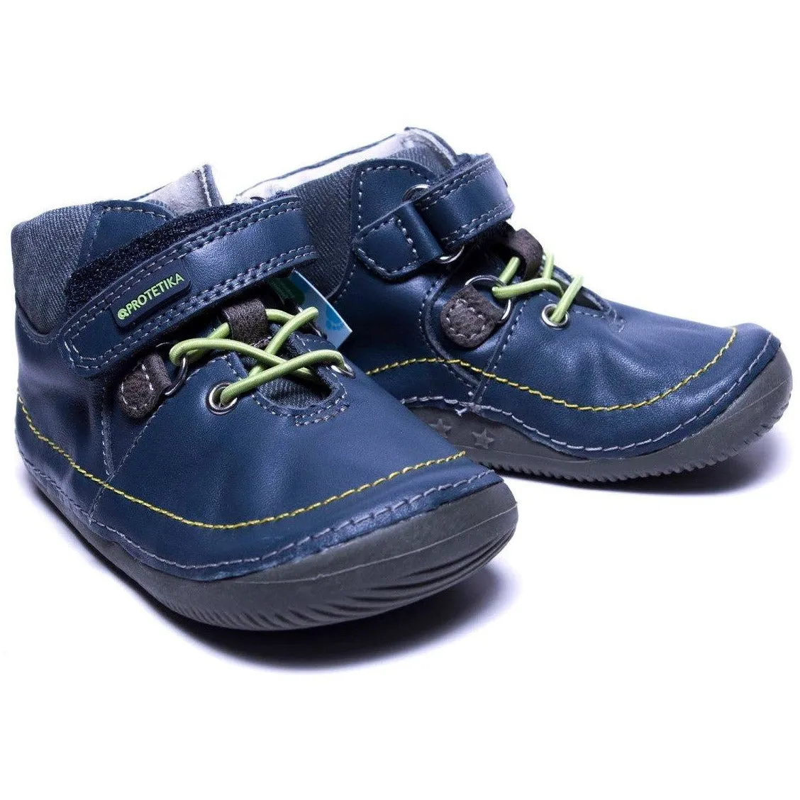 barefoot LENS green toddler boy sneakers (narrow)