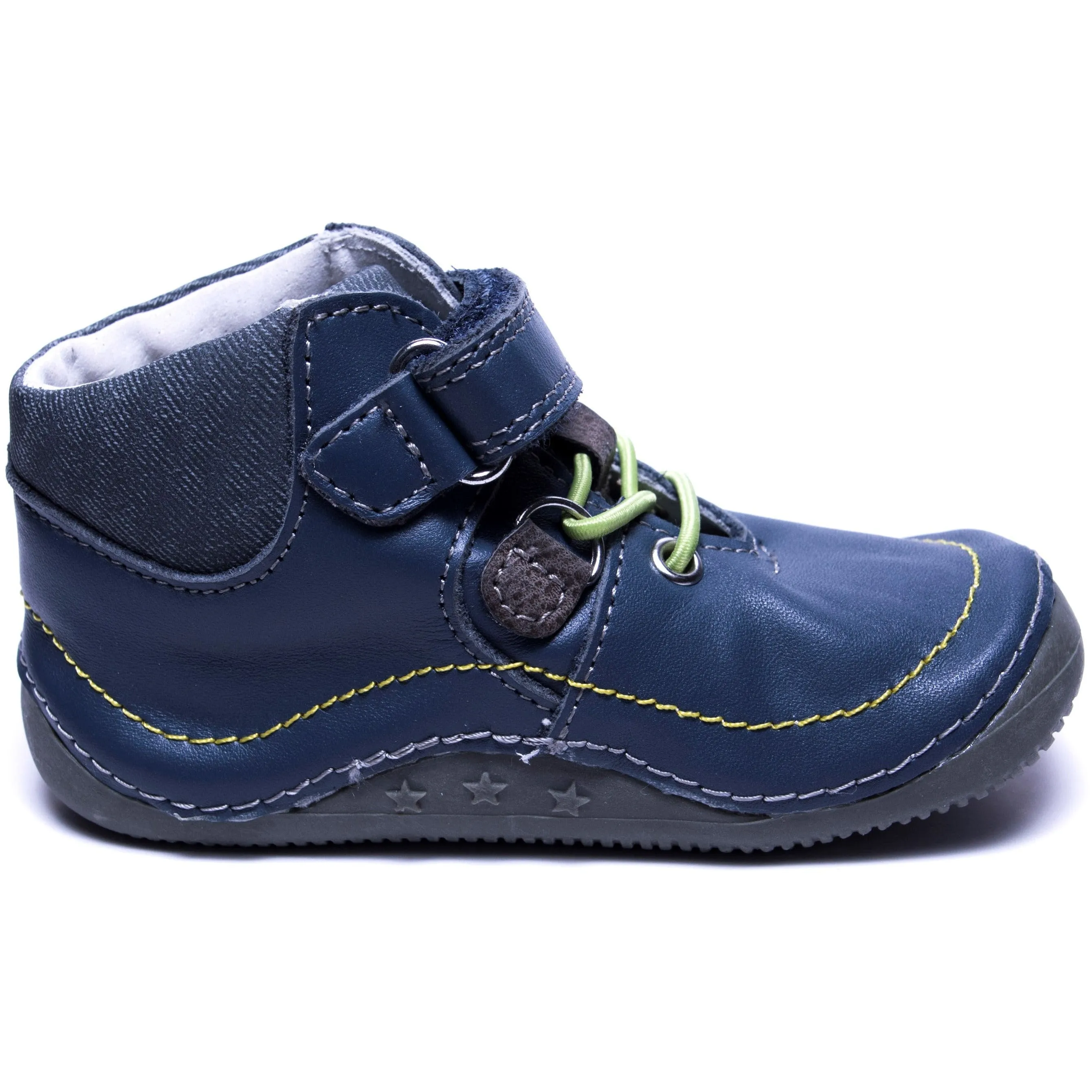 barefoot LENS green toddler boy sneakers (narrow)
