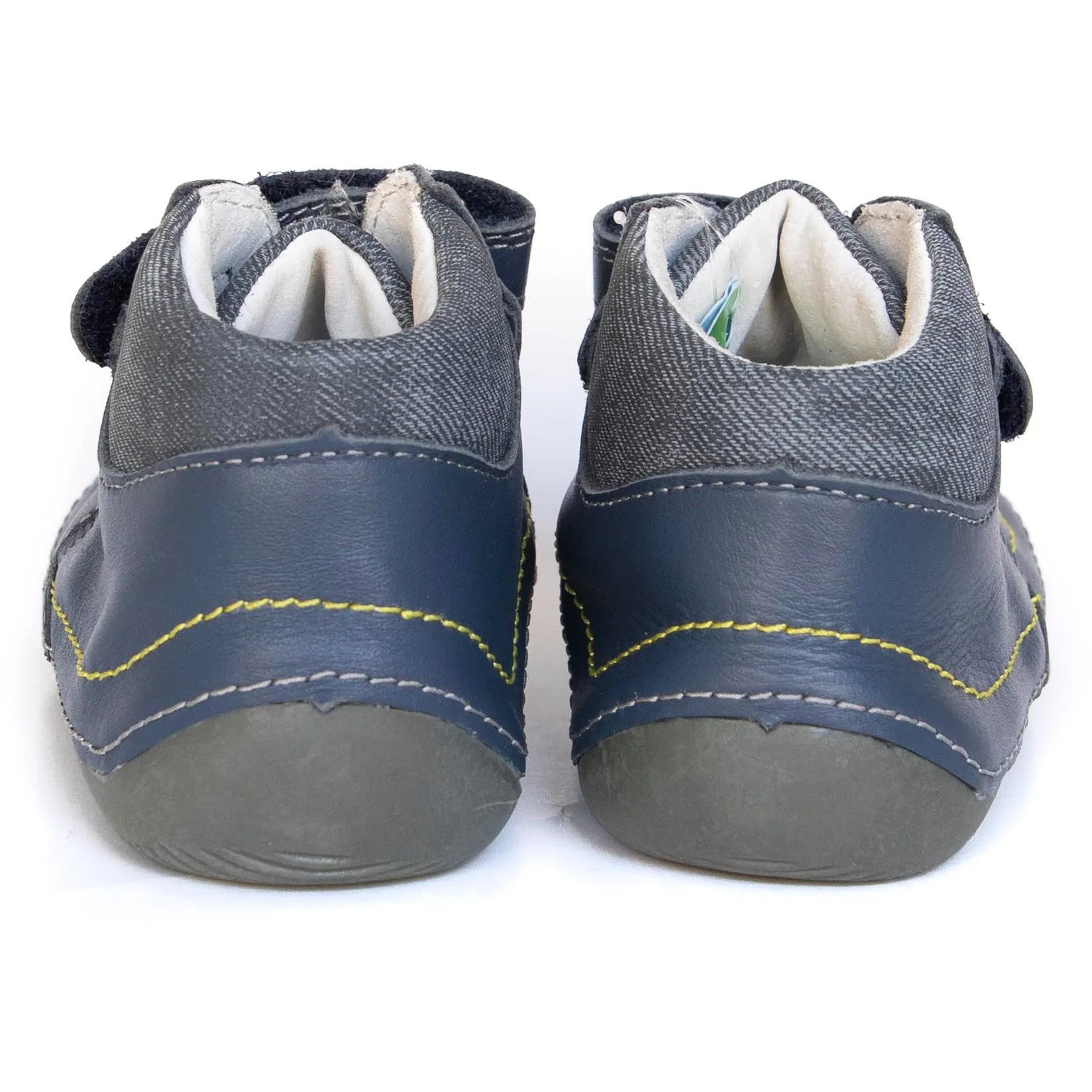 barefoot LENS green toddler boy sneakers (narrow)