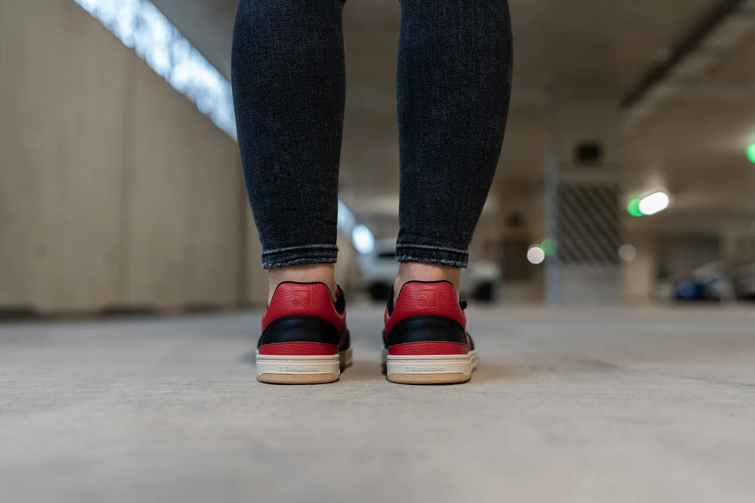 Barefoot Sneakers Barebarics Wave - Black & Red