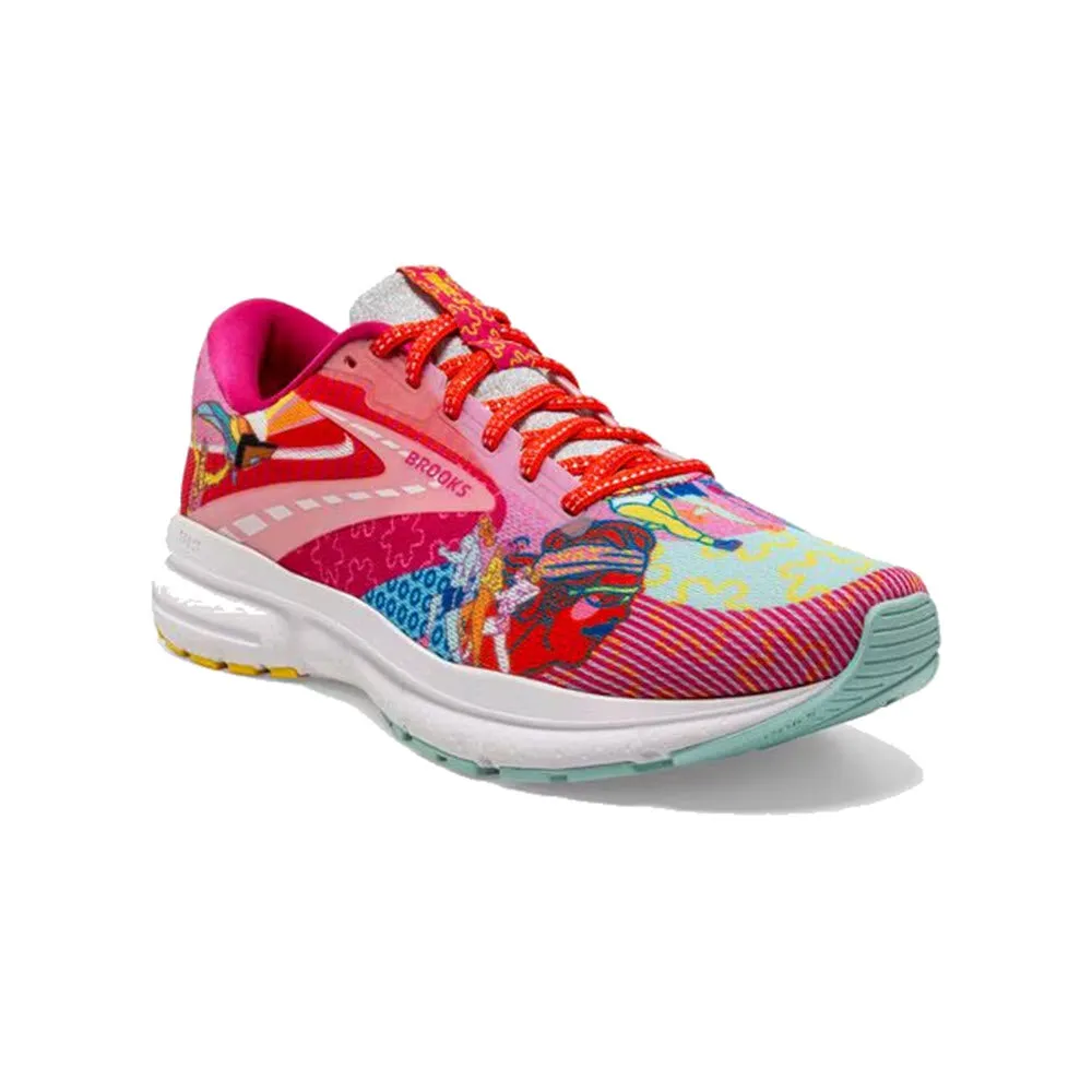 BROOKS TRACE 3 PINK/BLUE/YELLOW - MENS