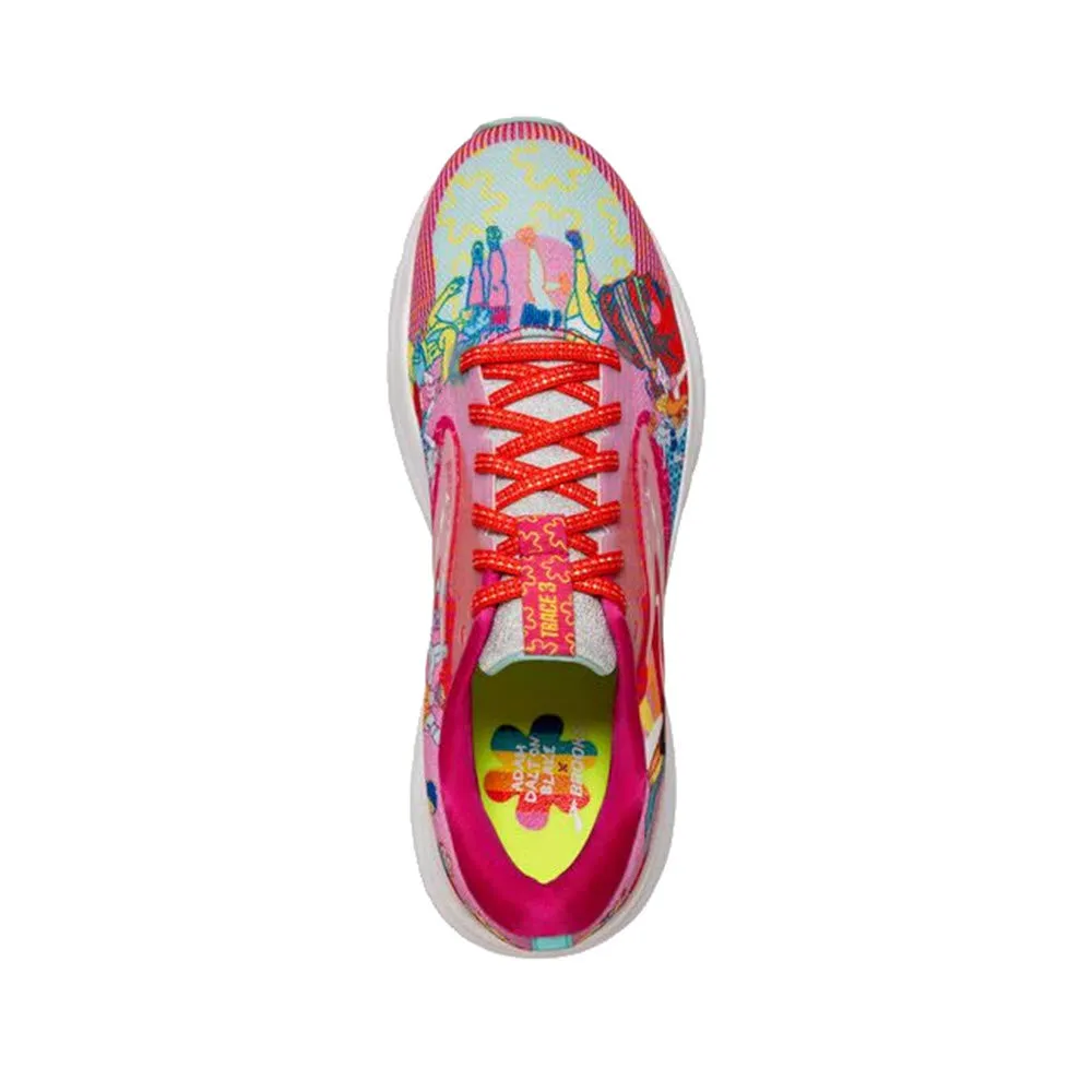 BROOKS TRACE 3 PINK/BLUE/YELLOW - MENS