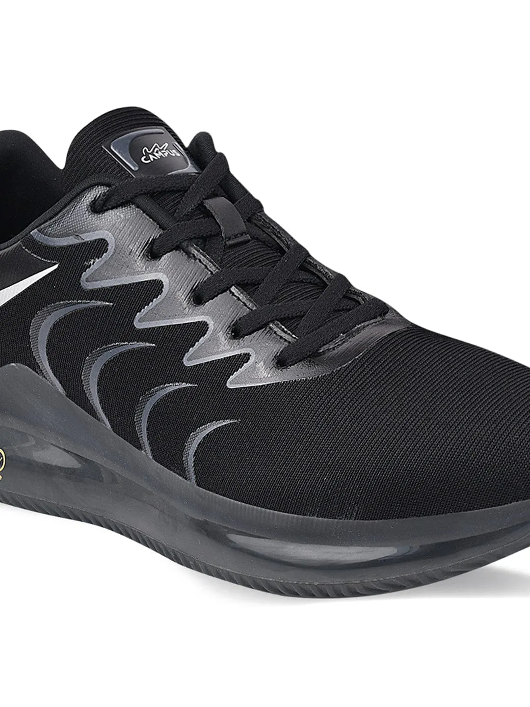 CAMP BROOM Black Men's Running Shoes