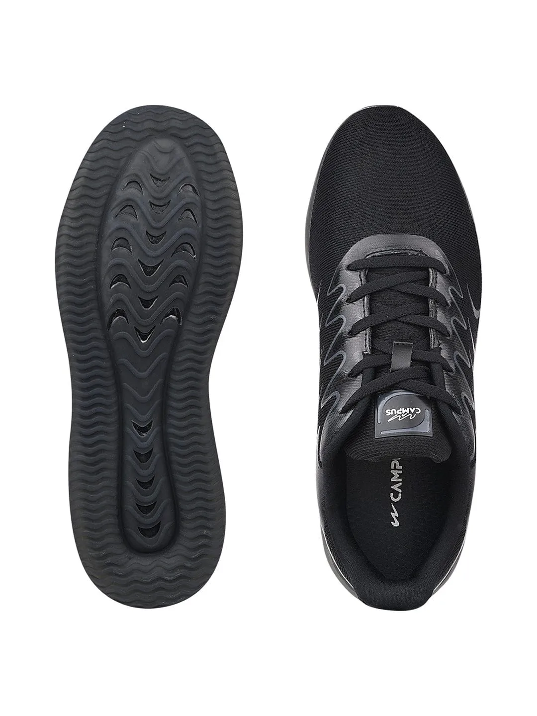 CAMP BROOM Black Men's Running Shoes