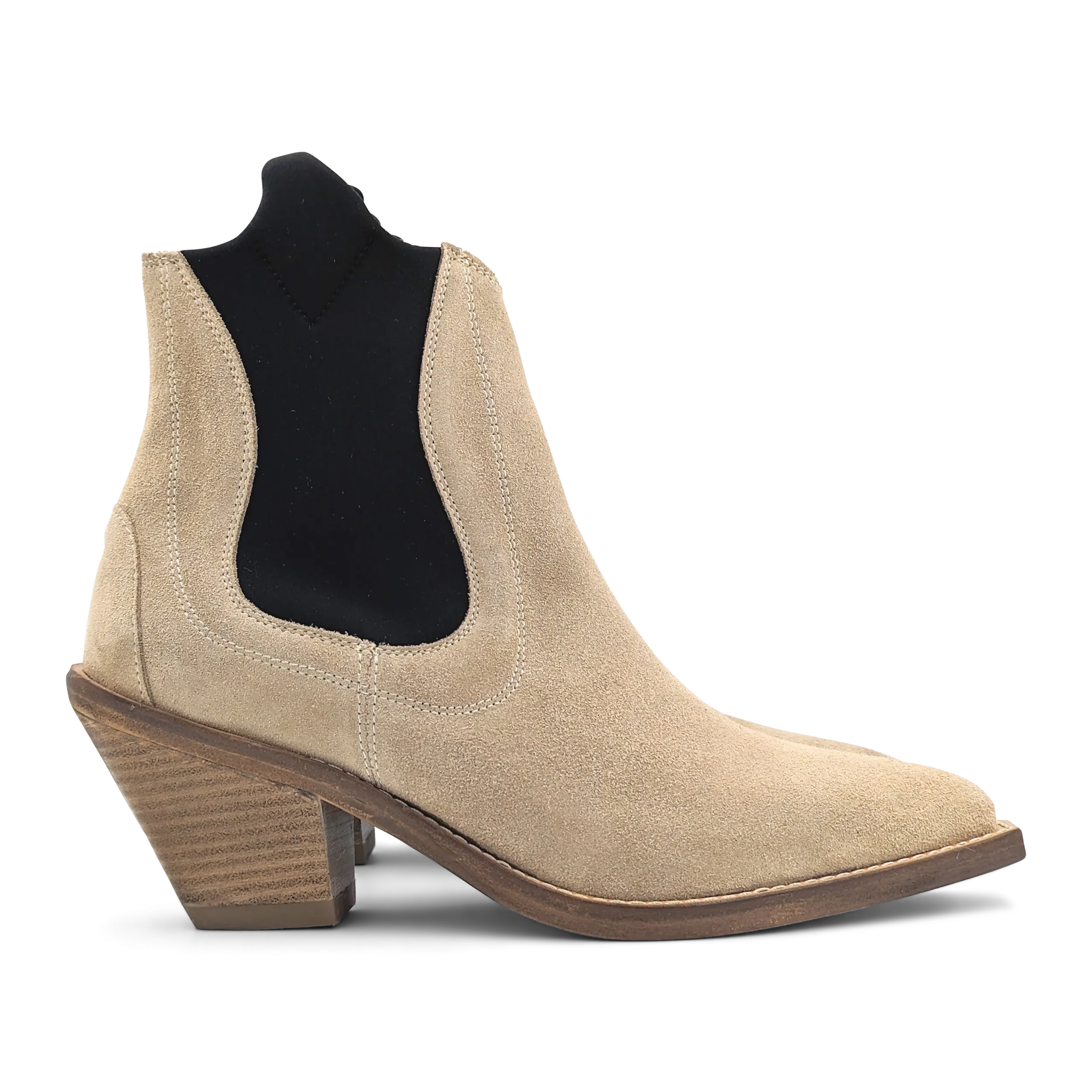 Chelsea Cowboy Boot in Cappucino Suede