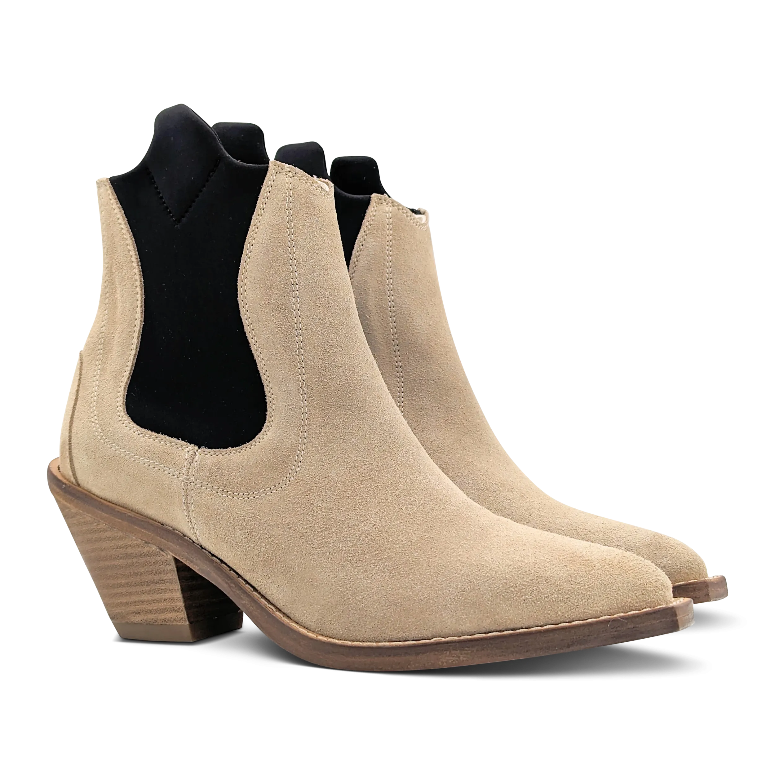 Chelsea Cowboy Boot in Cappucino Suede