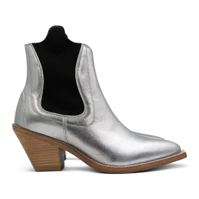 Chelsea Cowboy Boot in Silver