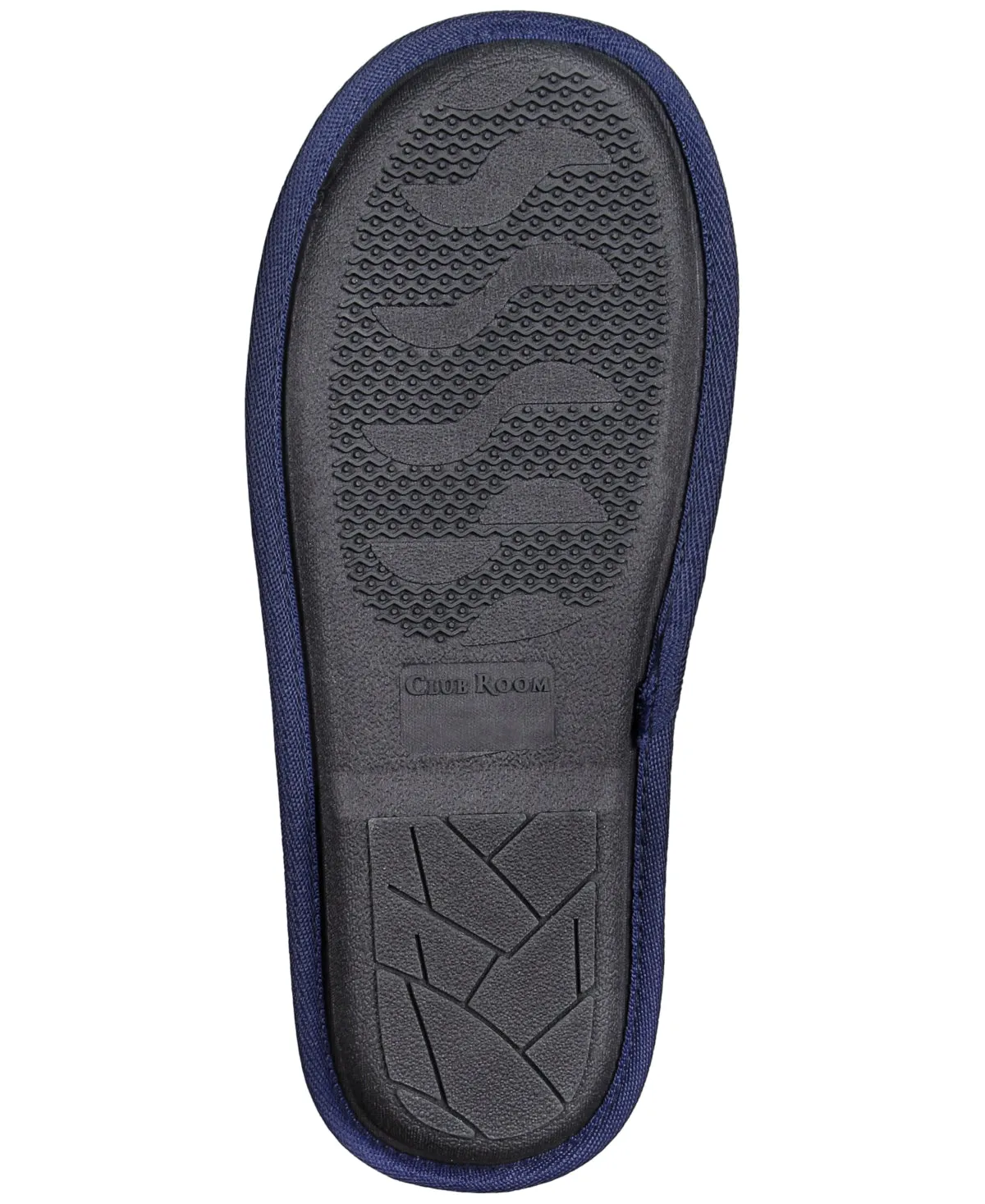 Club Room Men's Holiday Lights Slippers Slip On Blue Multi Medium 8 to 9