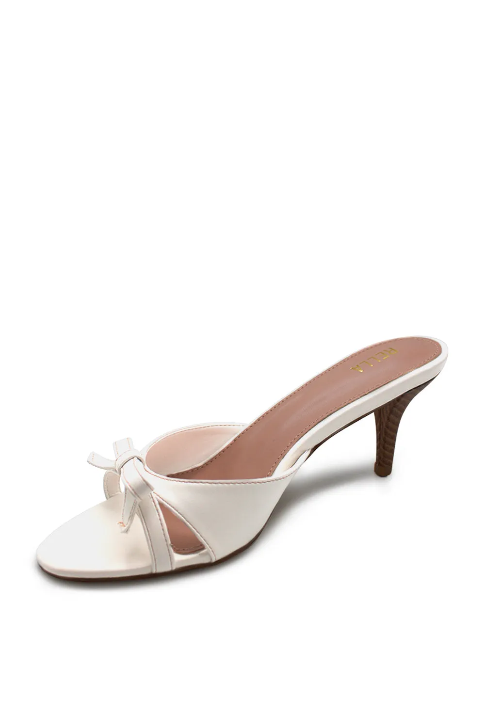 Delia Bow Heel - White