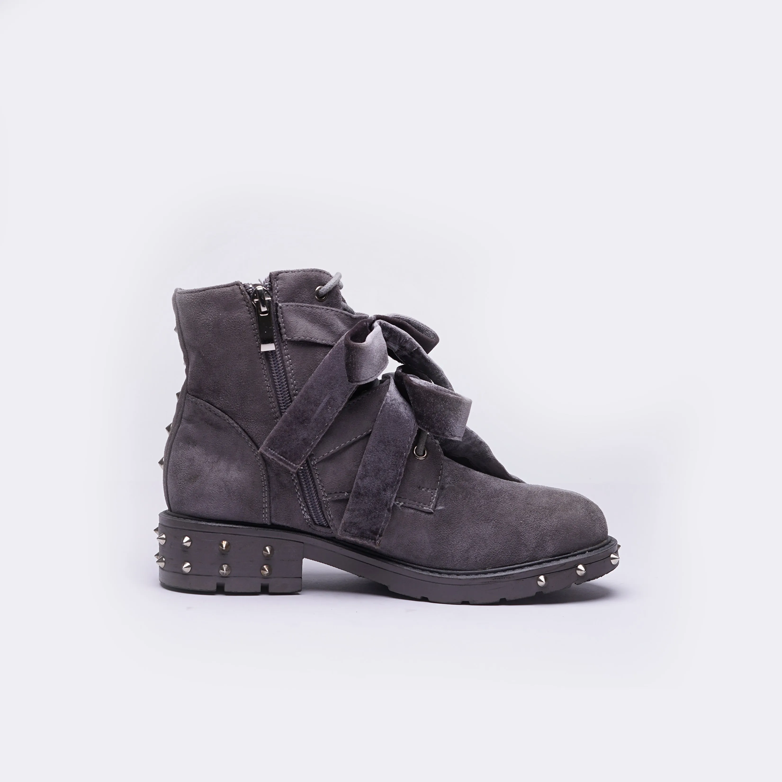 Forever Studded Laceup Boots