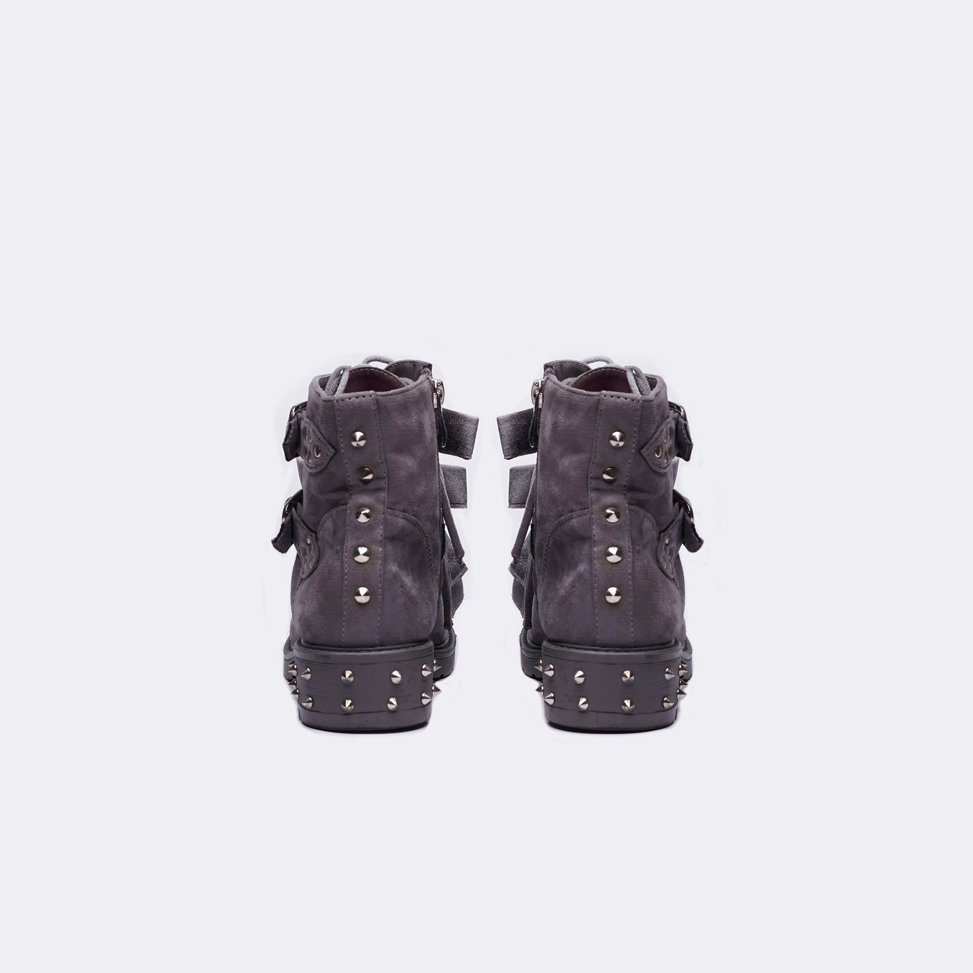 Forever Studded Laceup Boots