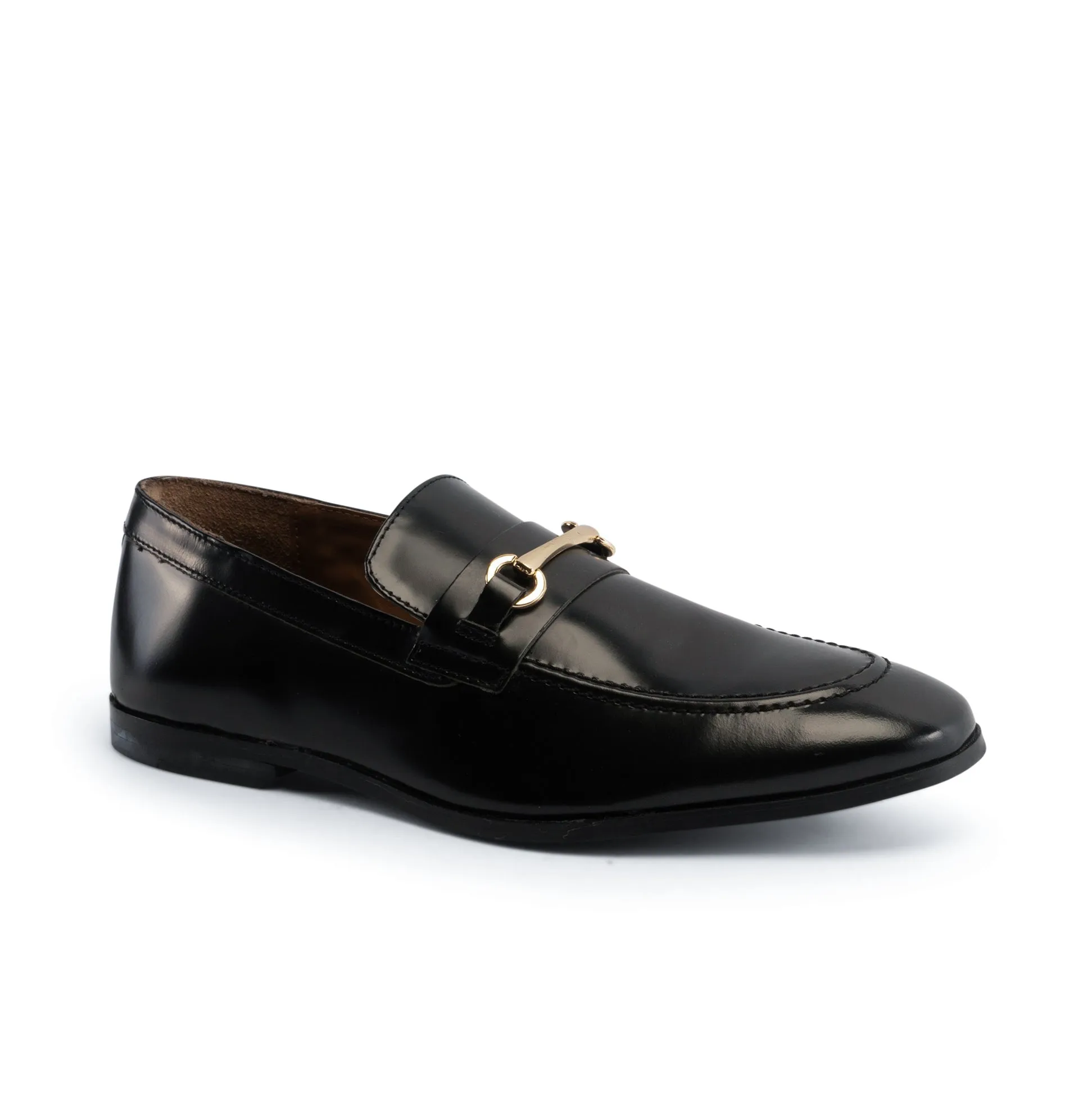 Harrogate Smart Formal Leather Loafer - Black