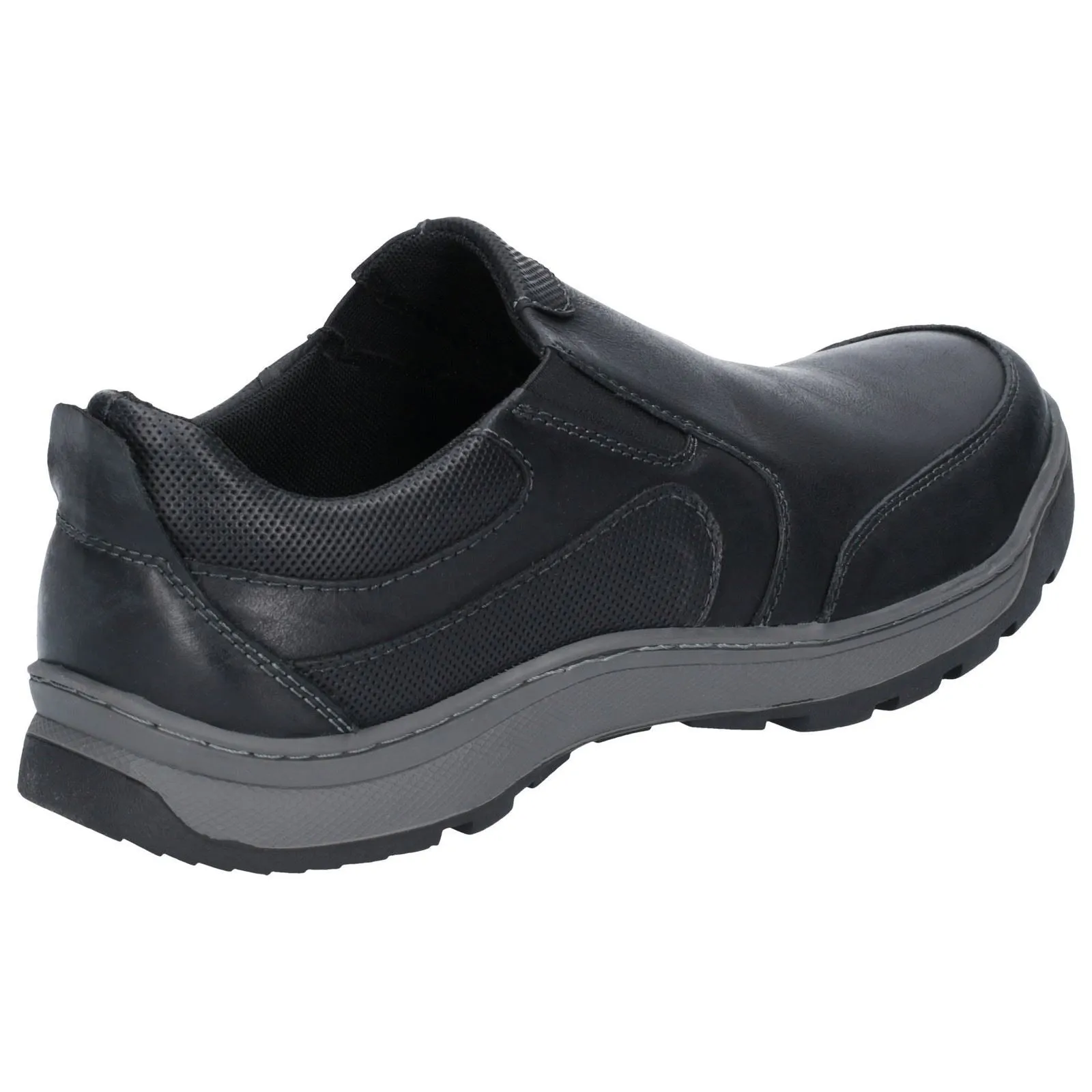 Hush Puppies Jasper Leather Men's Black Loafers