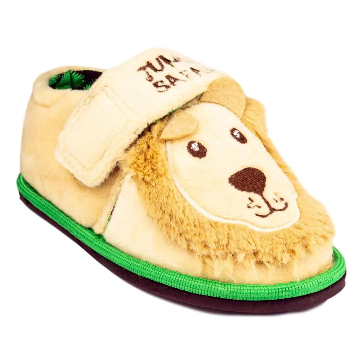 Jungle Safari Boys Slipper Touch Fasten