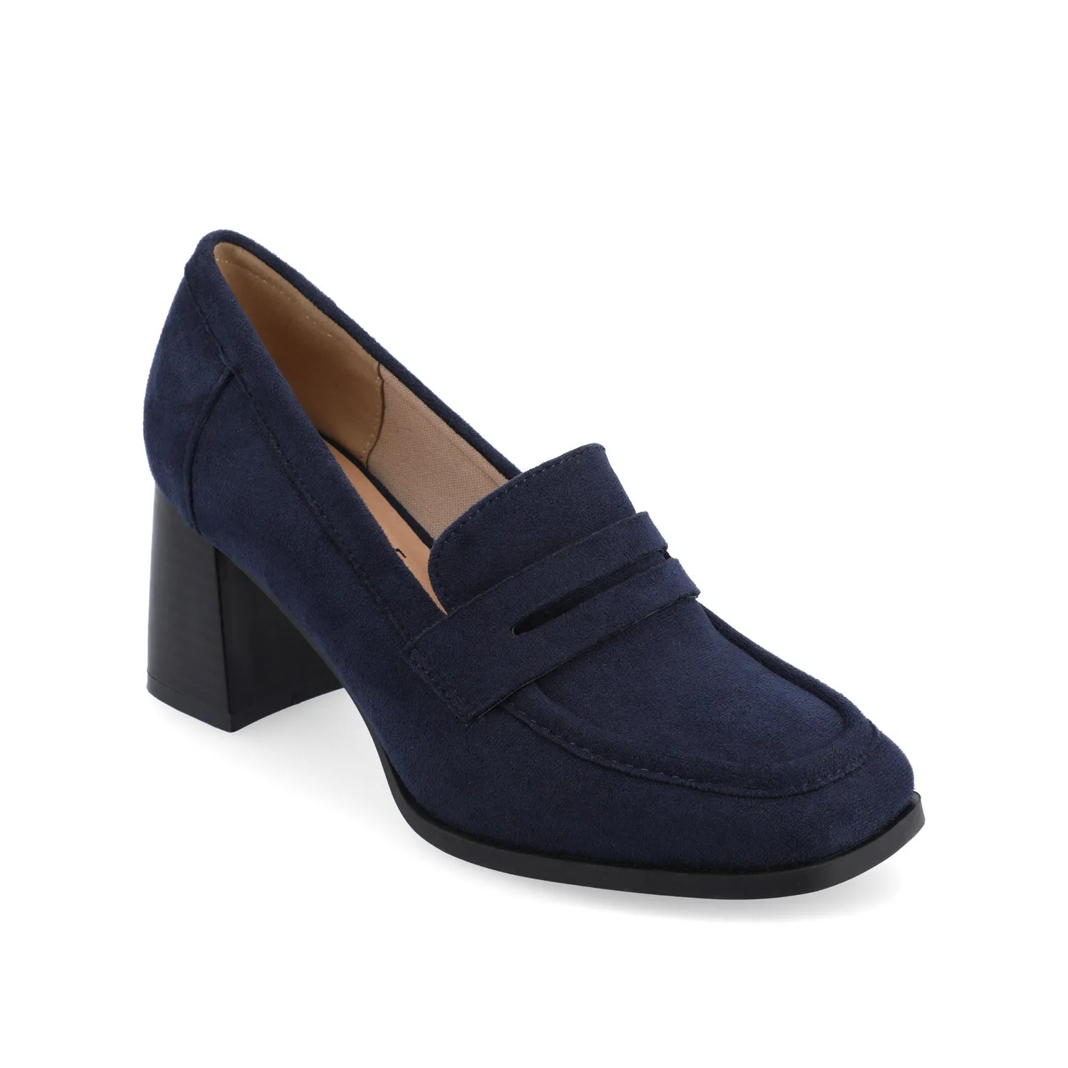 MALLEAH BLOCK HEEL LOAFERS IN WIDE