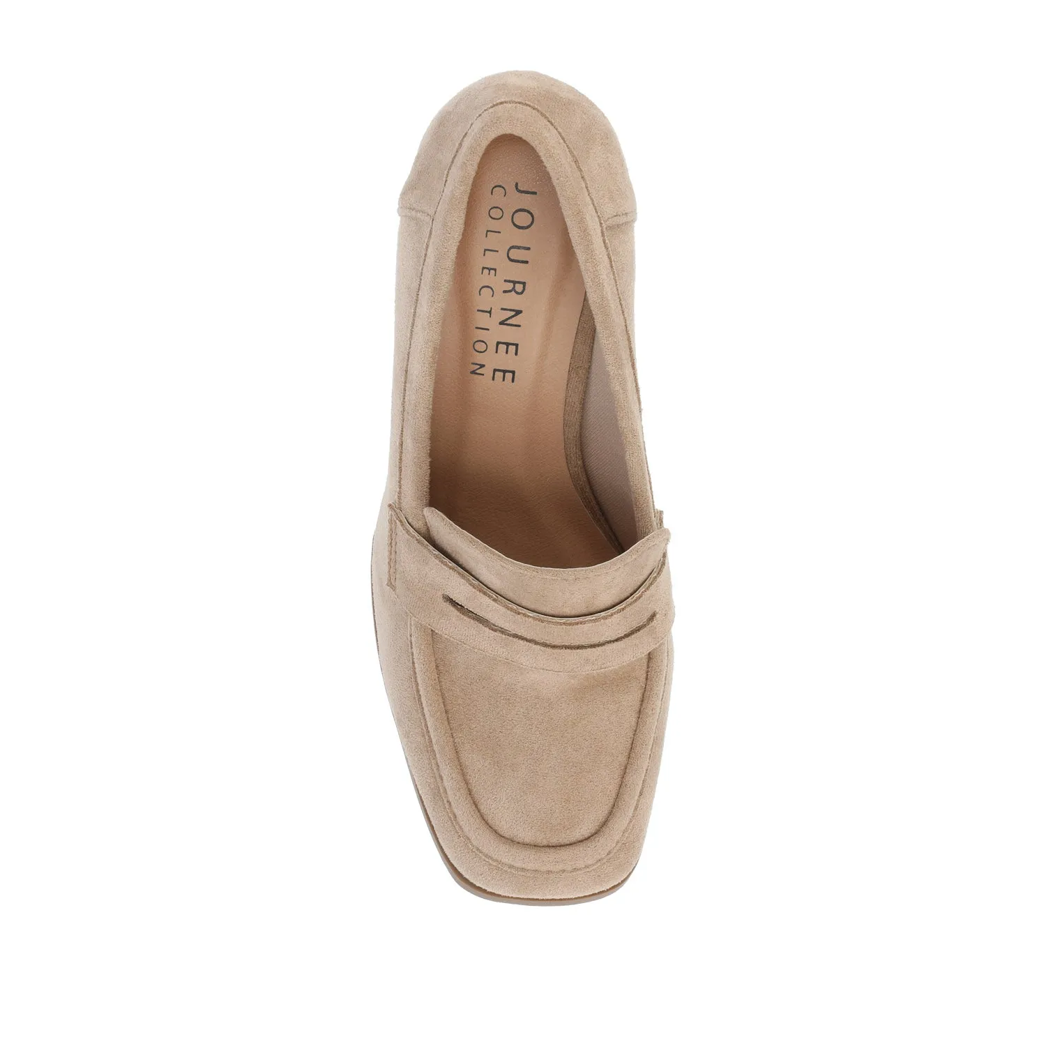 MALLEAH BLOCK HEEL LOAFERS IN WIDE