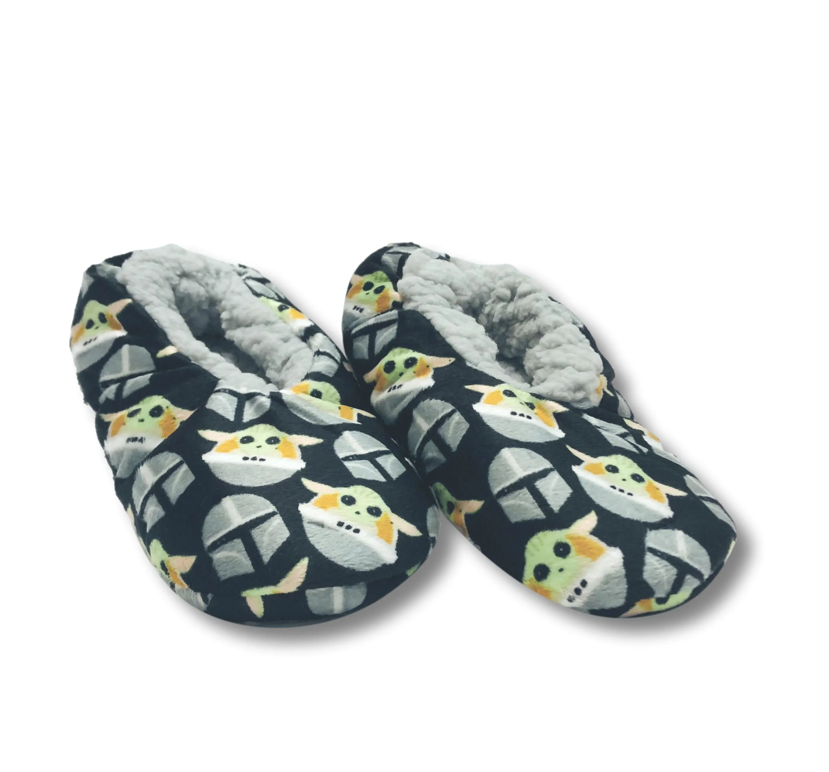 Mandalorian Baby Yoda Boys Slippers Fuzzy Slipper Socks for Kids