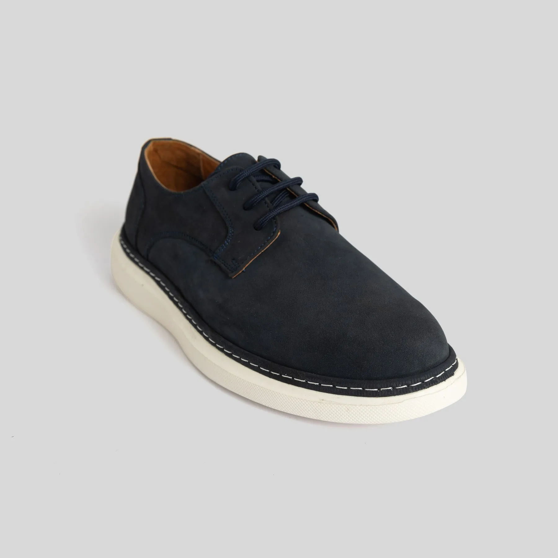 Navy Suede Chunky Sneakers