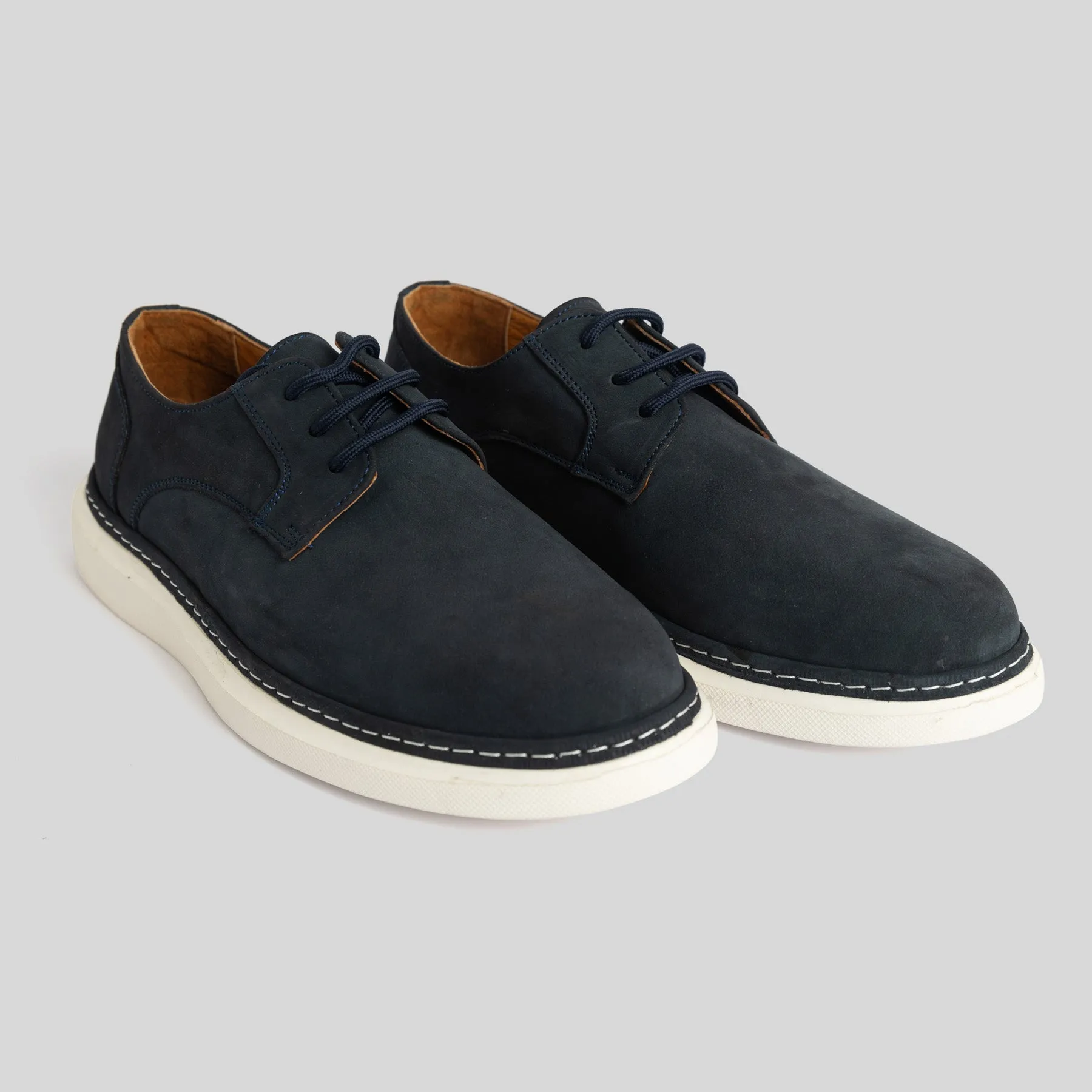 Navy Suede Chunky Sneakers