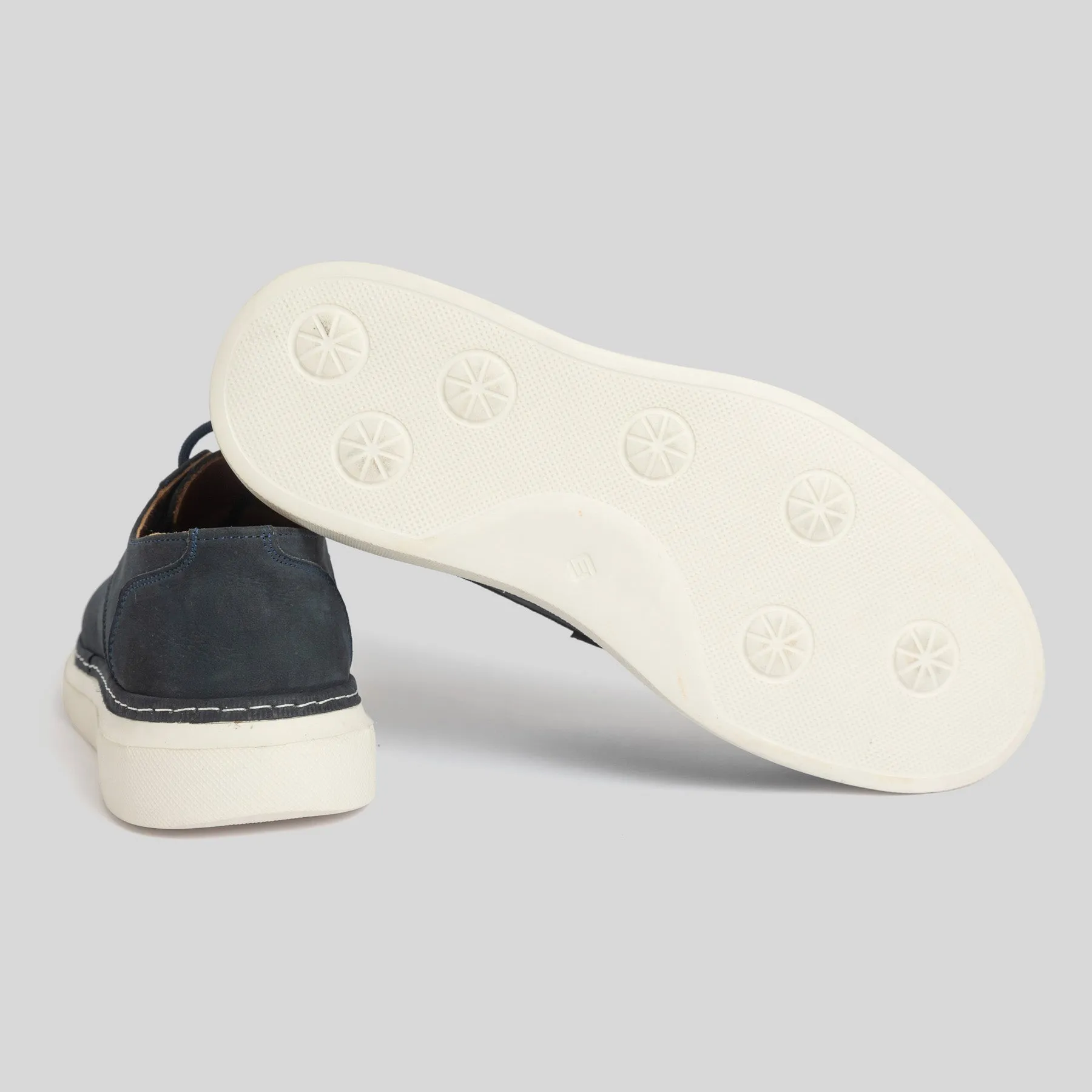 Navy Suede Chunky Sneakers