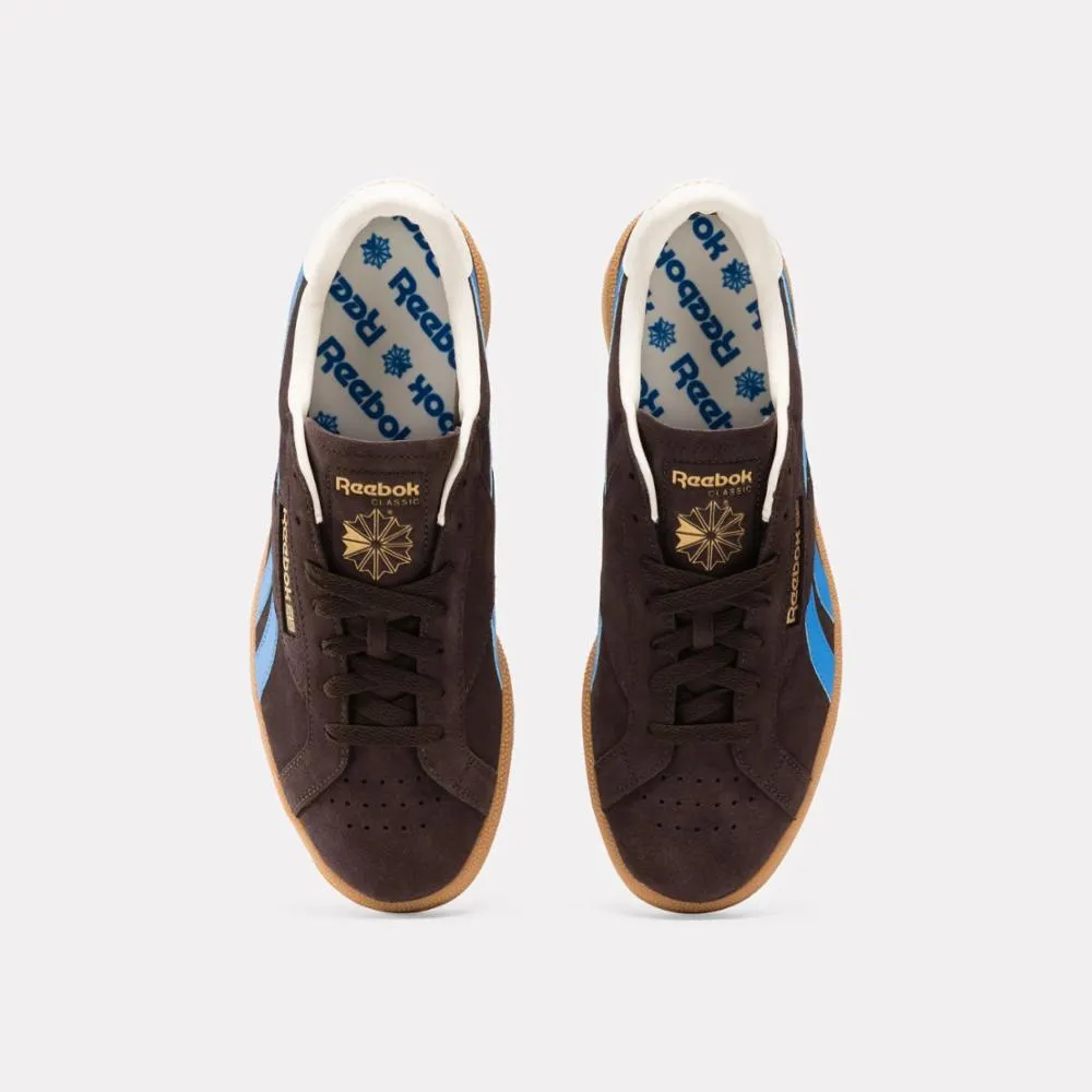 Reebok Footwear Men Club C Grounds UK Shoes DARKMATTER/KINETICBLUE/VINTAGE