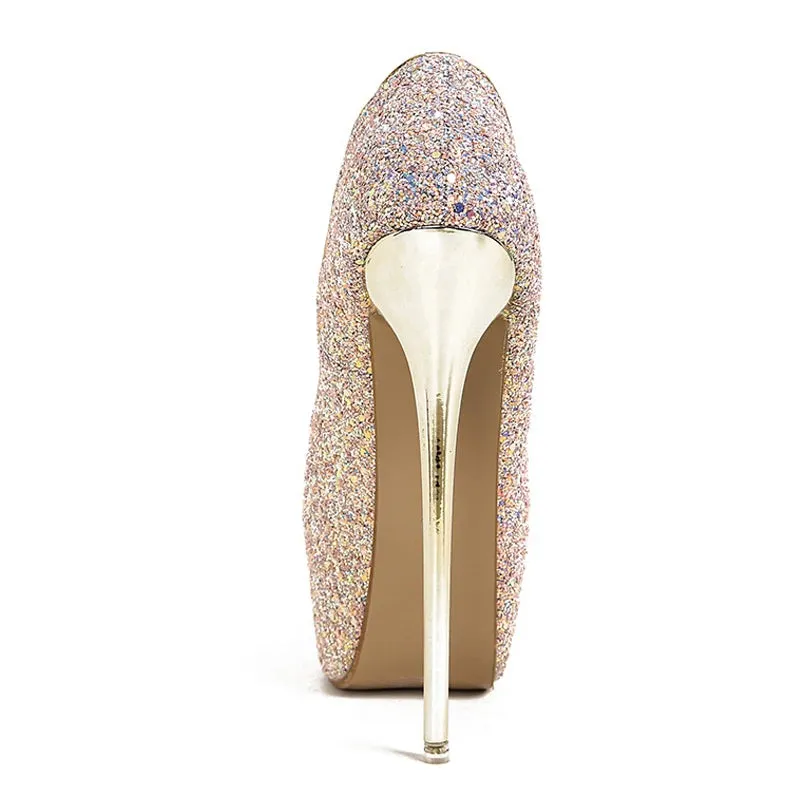 Sexy Peep Toe Extreme High Heel Shoes