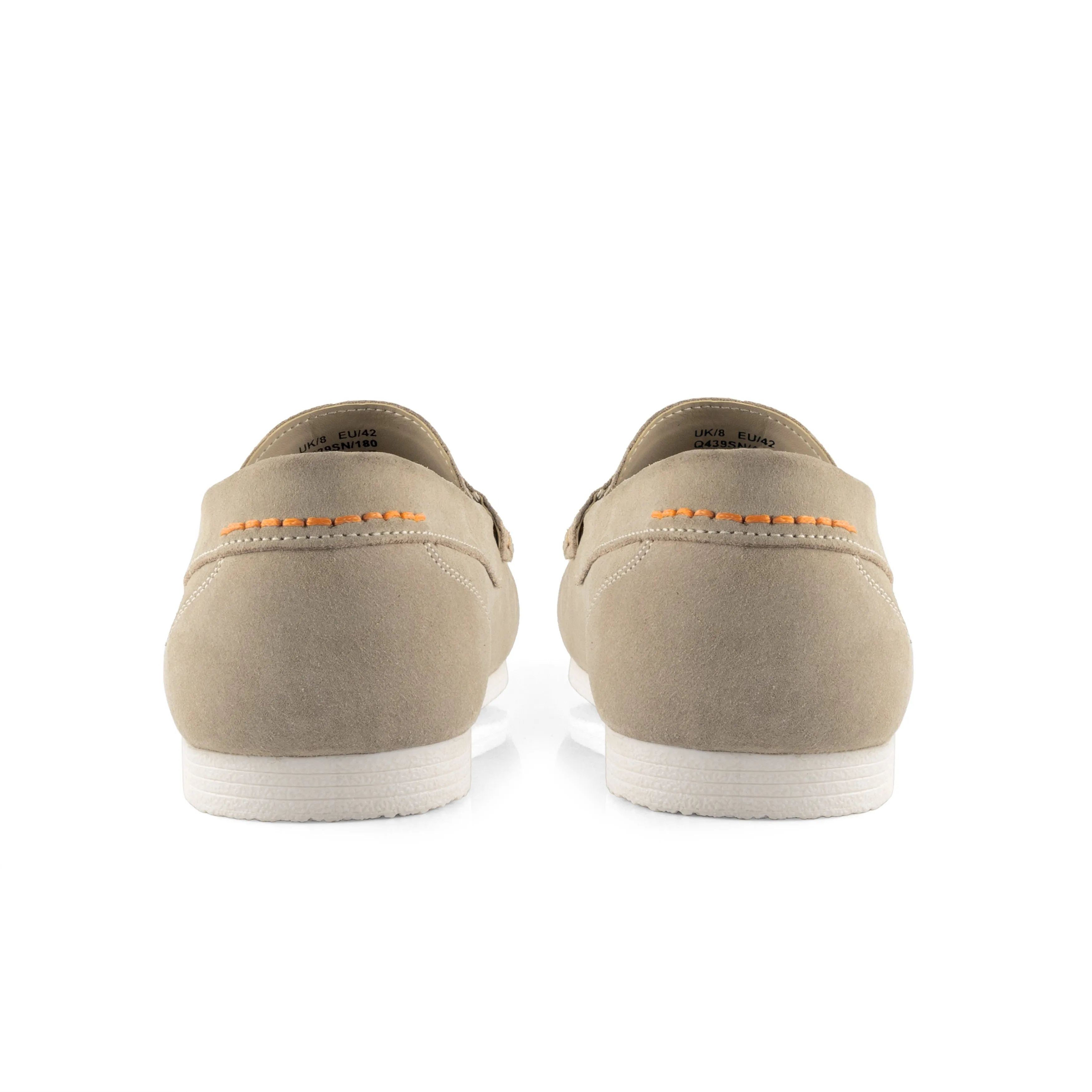 Stanhope Suede Leather Penny Loafer - Sand