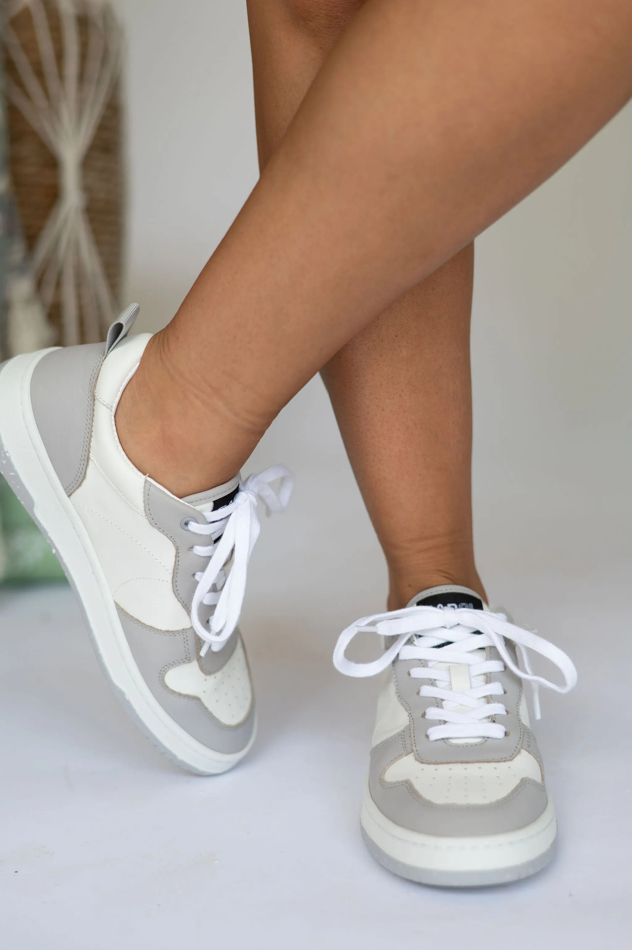 Style Sneakers- White/Grey