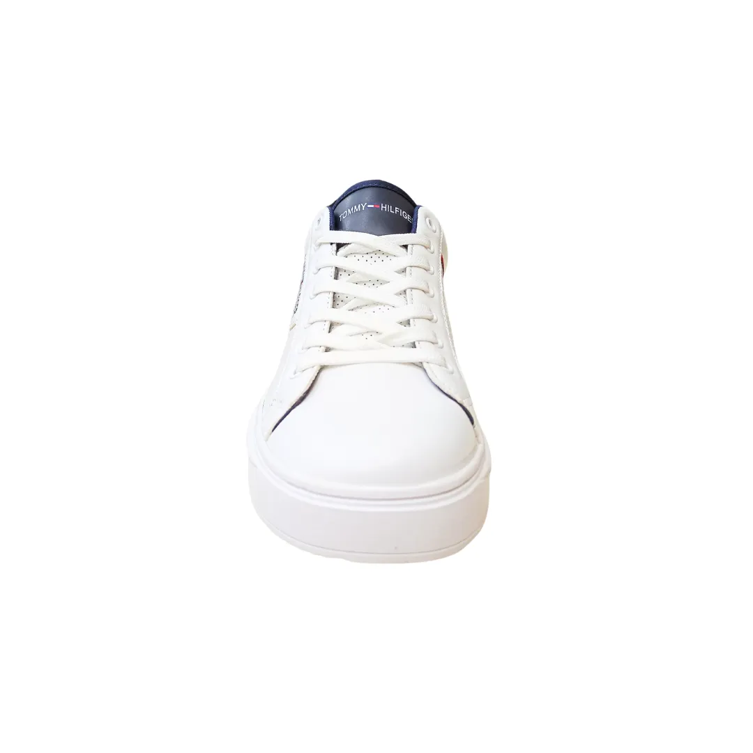 TH Sneaker Lace Up White – Breathable Cotton Sneakers w/ Orthopedic Cushioning | Unisex Casual Shoes for Walking, Work & Daily Wear | Royal Trend Pakistan