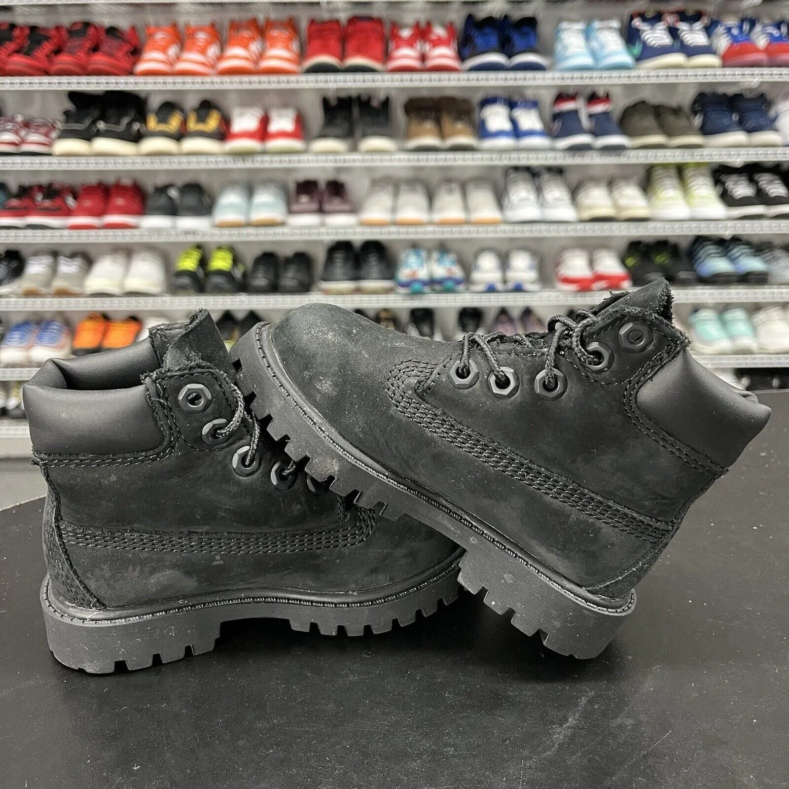 Timberland Premium Black 6" Waterproof Boots Toddler Size 7