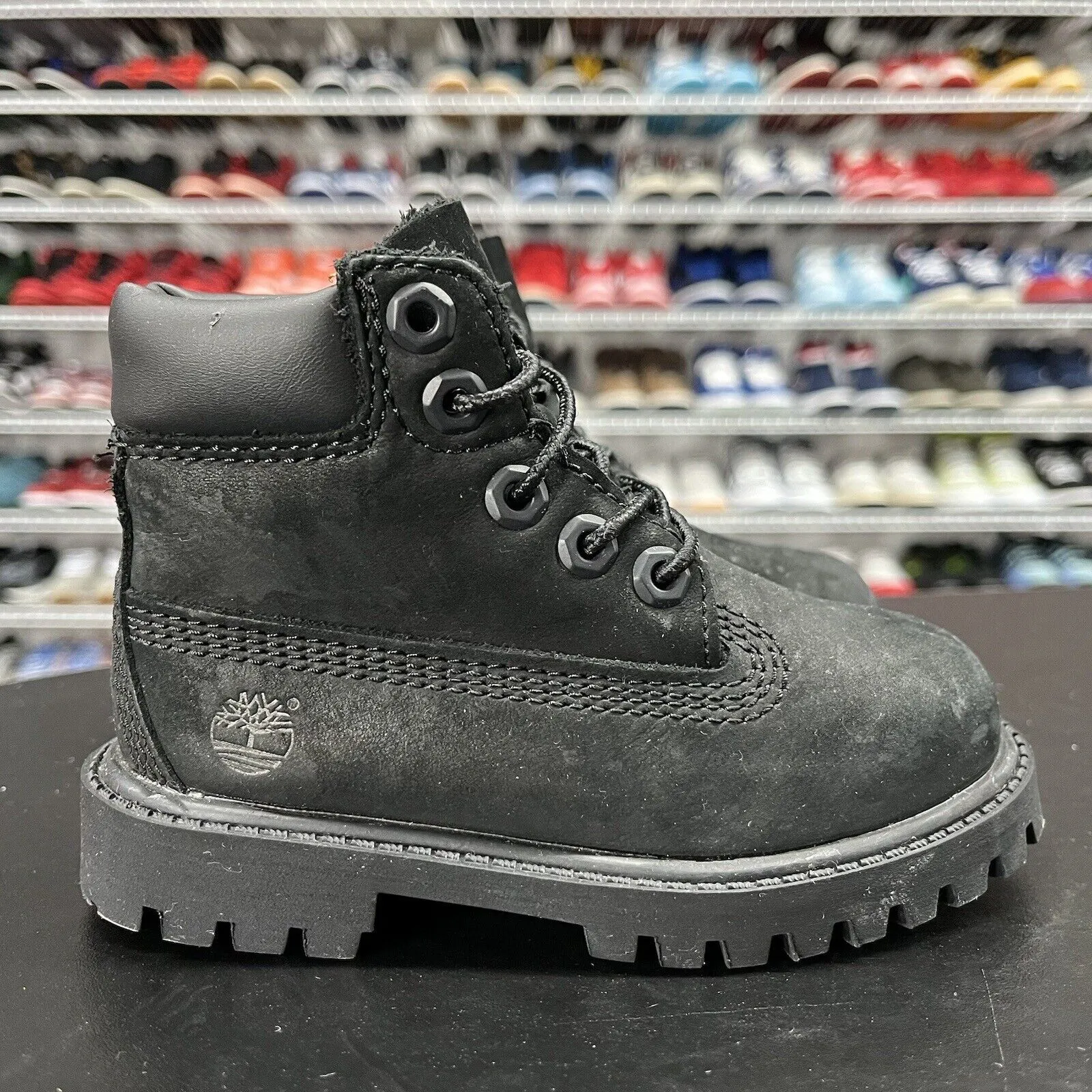 Timberland Premium Black 6" Waterproof Boots Toddler Size 7