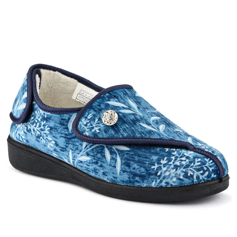 Wide-Fit Touch-Fasten Slippers - QINGD40003 / 326 583