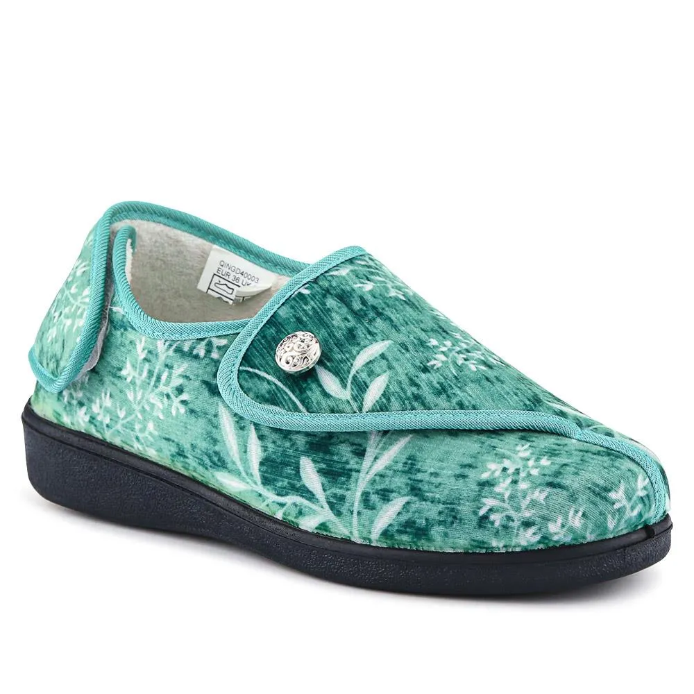 Wide-Fit Touch-Fasten Slippers - QINGD40003 / 326 583