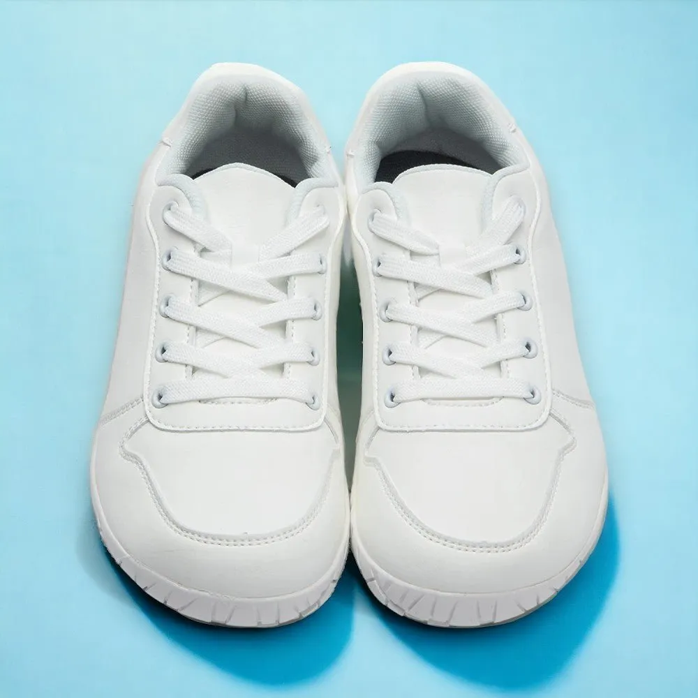 ZZFABER Leather Barefoot Shoes - Soft Minimalist Sneakers for Men and Women