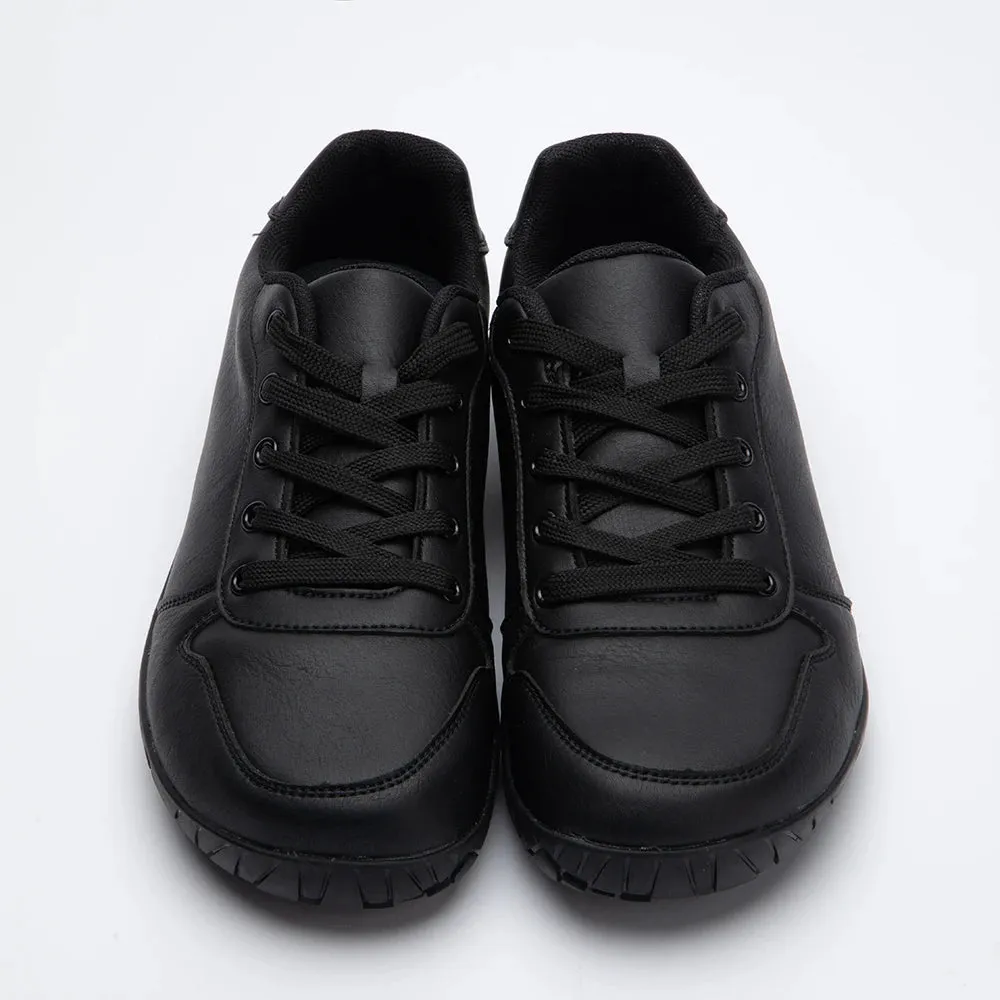 ZZFABER Leather Barefoot Shoes - Soft Minimalist Sneakers for Men and Women